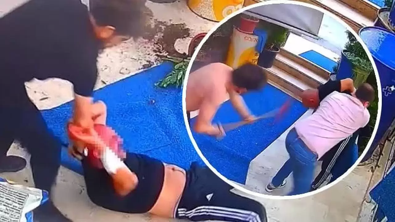 Market sahibi 2 yıldır dükkana sürekli gelen adamı çekici ve keserle döverek engelledi!
