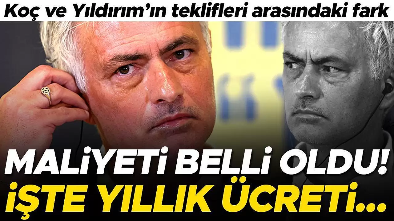 Jose Mourinho'nun Fenerbahçe ile anlaşmasının detayları netlik kazandı! Kulüpten yapılan resmi açıklamada Aziz Yıldırım ve Ali Koç'un teklifleri arasındaki fark da gün yüzüne çıktı...