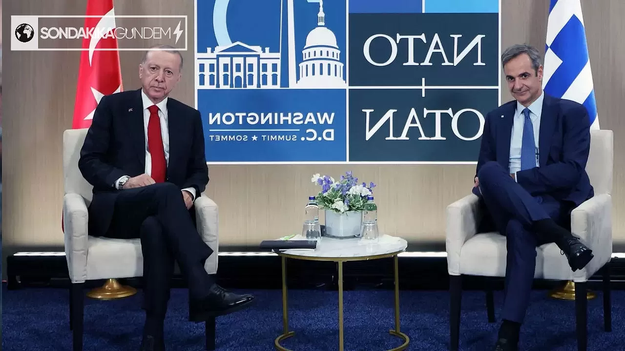 Erdoğan, NATO Zirvesi'nde liderlerle görüştü ve Miçotakis'le konuları ele aldı