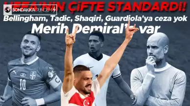 Merih Demiral'ı 2 maç men eden UEFA'nın çifte standardı! Bellingham, Tadic, Shaqiri, Guardiola'ya ceza yok...